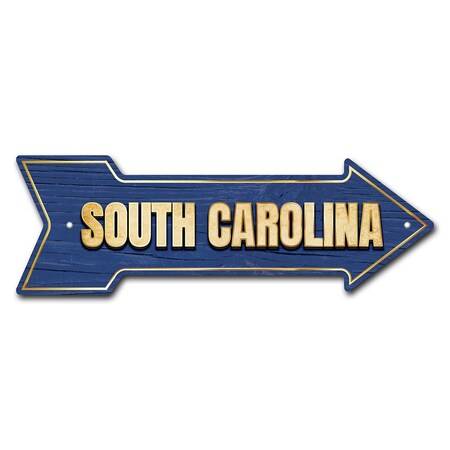 South Carolina Arrow Sign Funny Home Decor 30in Wide